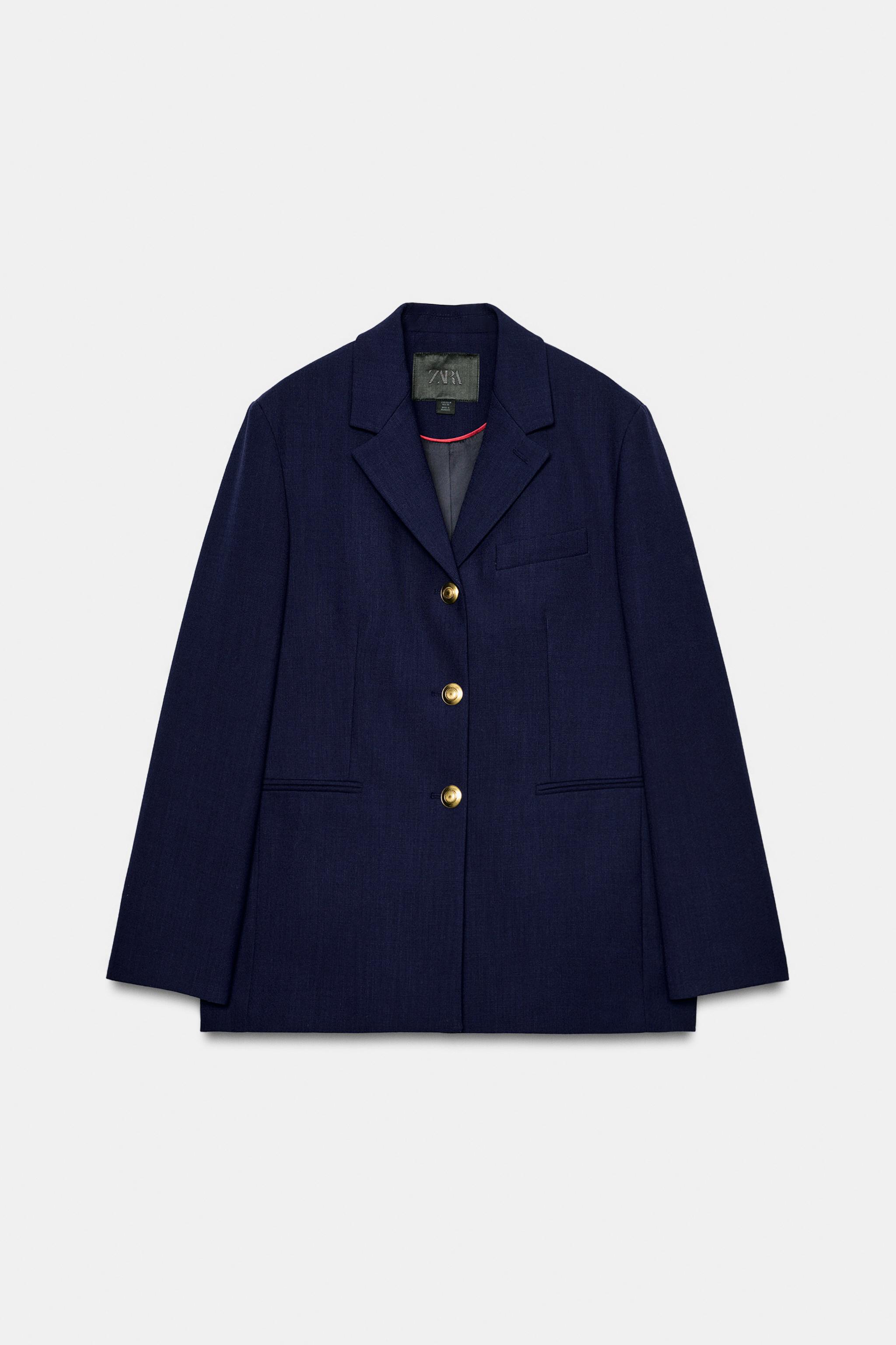 Zara ZW COLLECTION BUTTONED BLAZER — фото 4