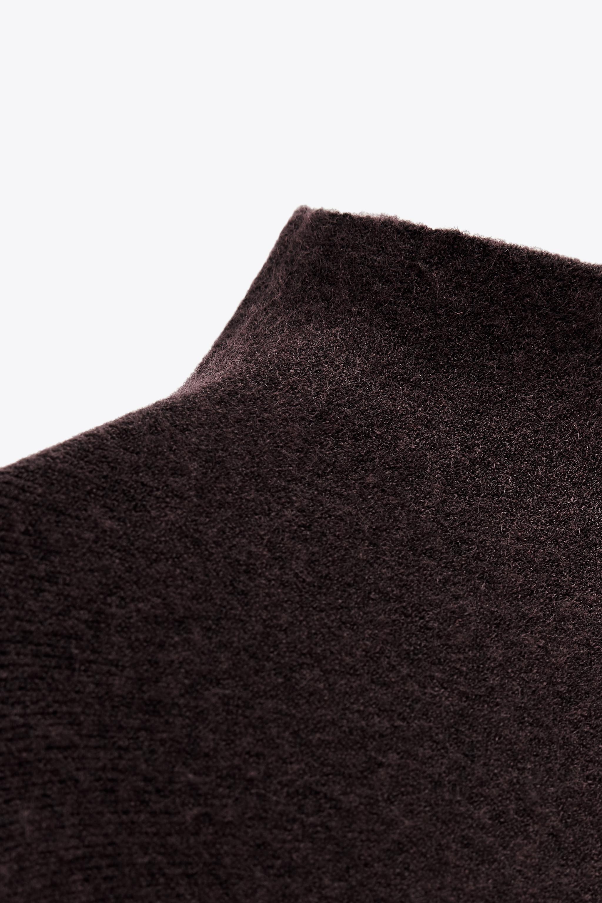 ZARA 新品 完売　アシンメトリー ニットケープ　ブラックMサイズ ZARA 新品 完売 アシンメトリー ニットケープ ブラックMサイズ