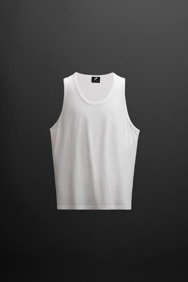 COTTON TANK TOP - White by Zara