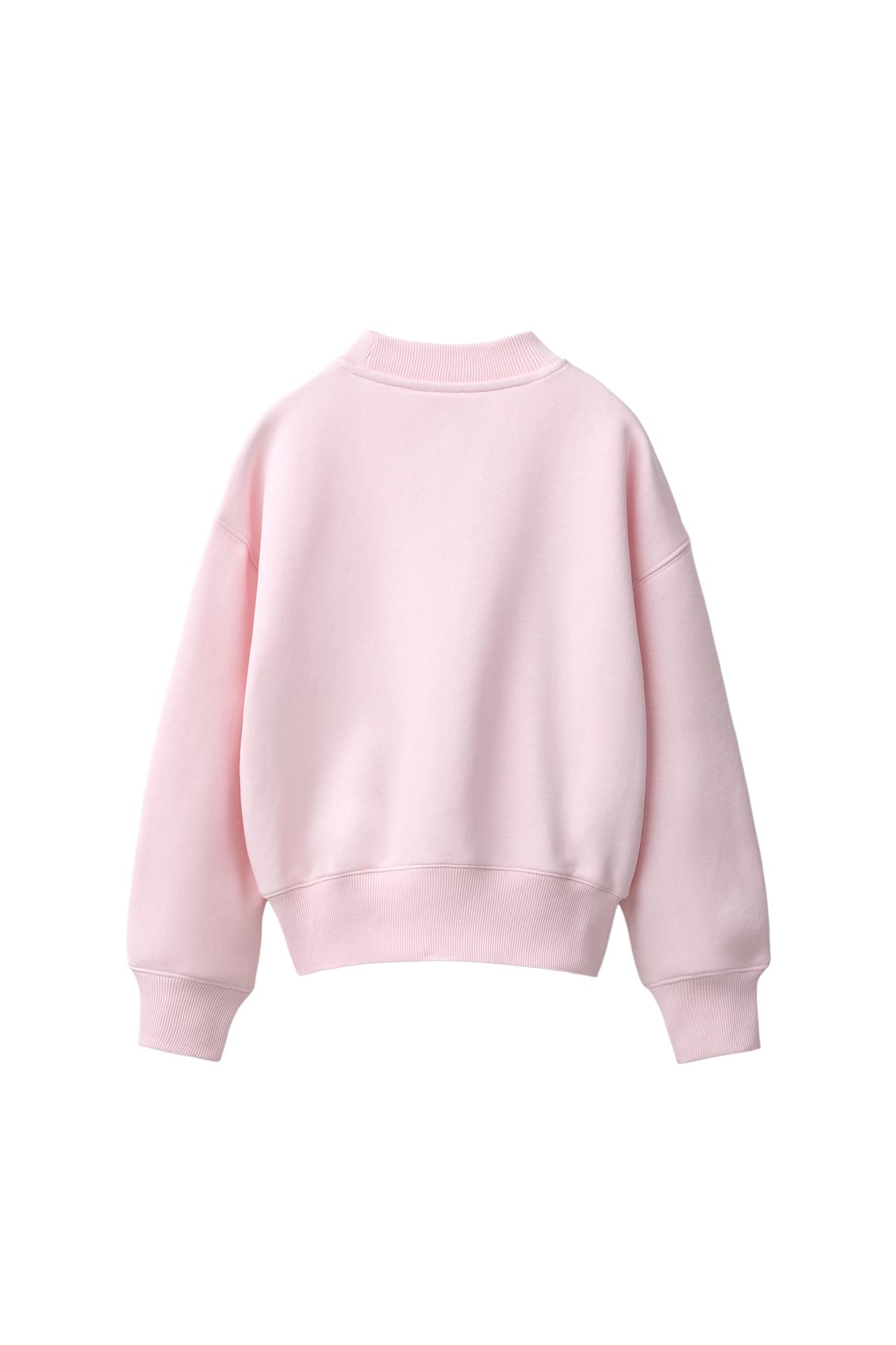 SOLID JOGGING SWEATSHIRT — Pink