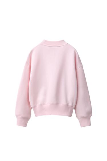 SOLID JOGGING SWEATSHIRT — Pink 2