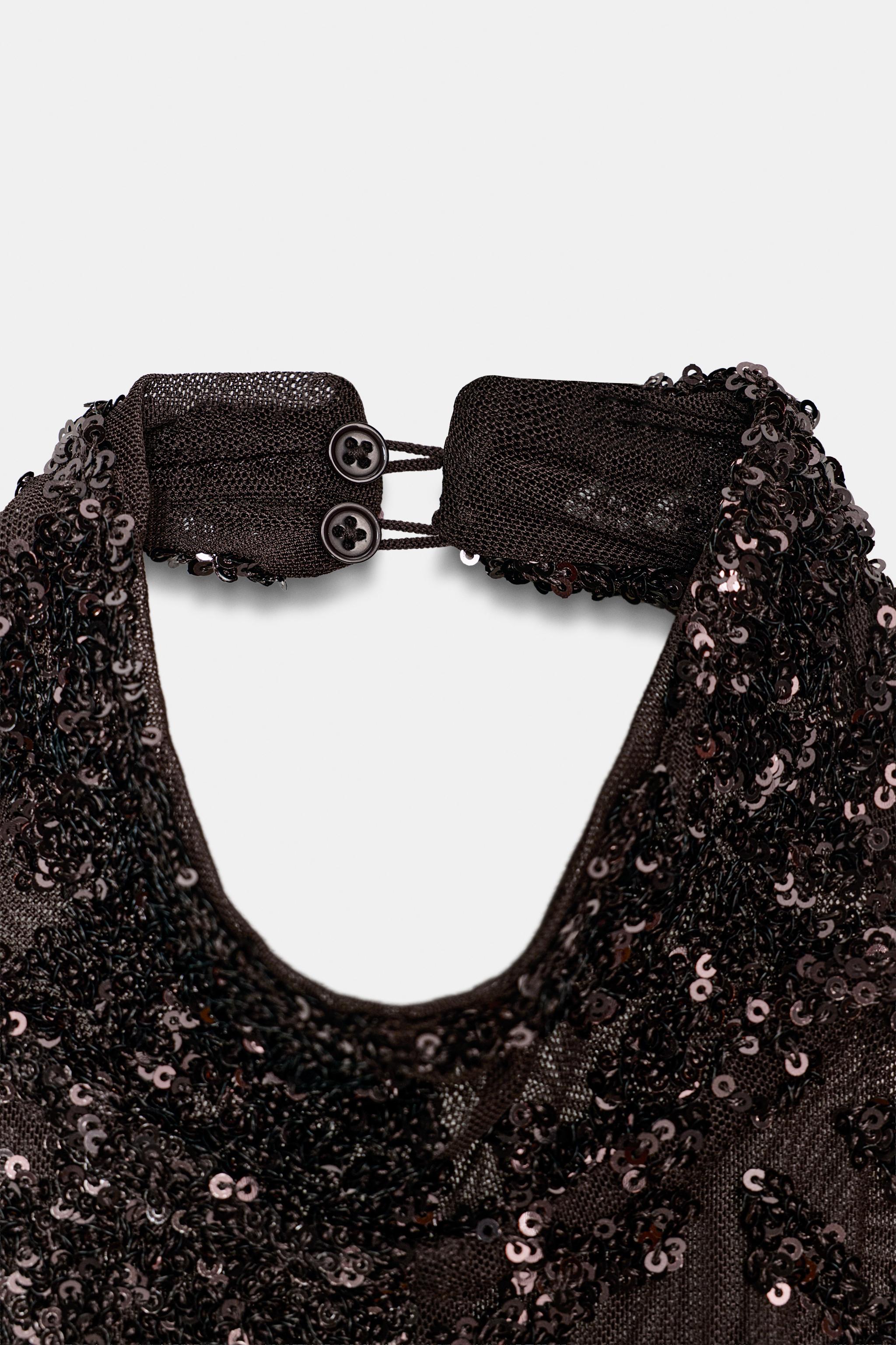 ROBE HALETR À PAILLETTES