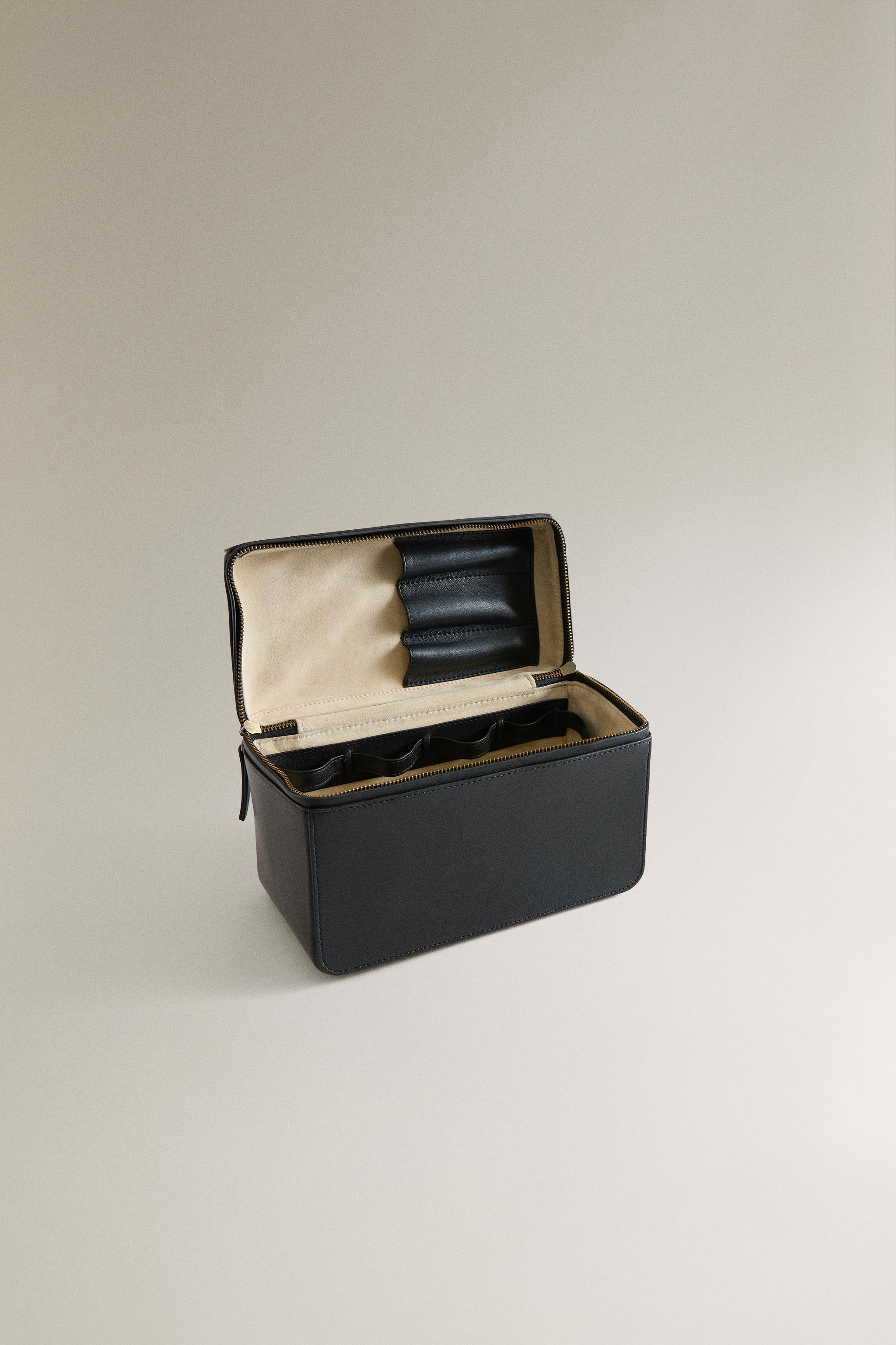 LEATHER BRIEFCASE TOILETRY BAG