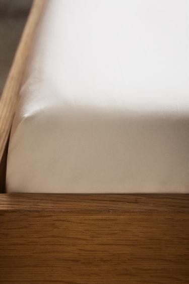 KIDS' COTTON FITTED SHEET - Oyster-white by Zara - Image 6