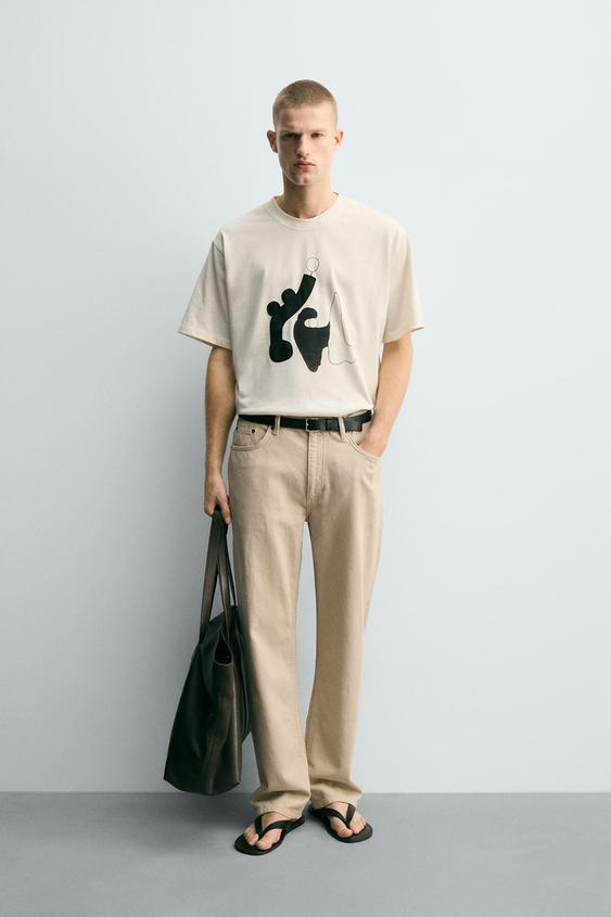 CONTRAST GRAPHIC T-SHIRT from Zara - $39.90