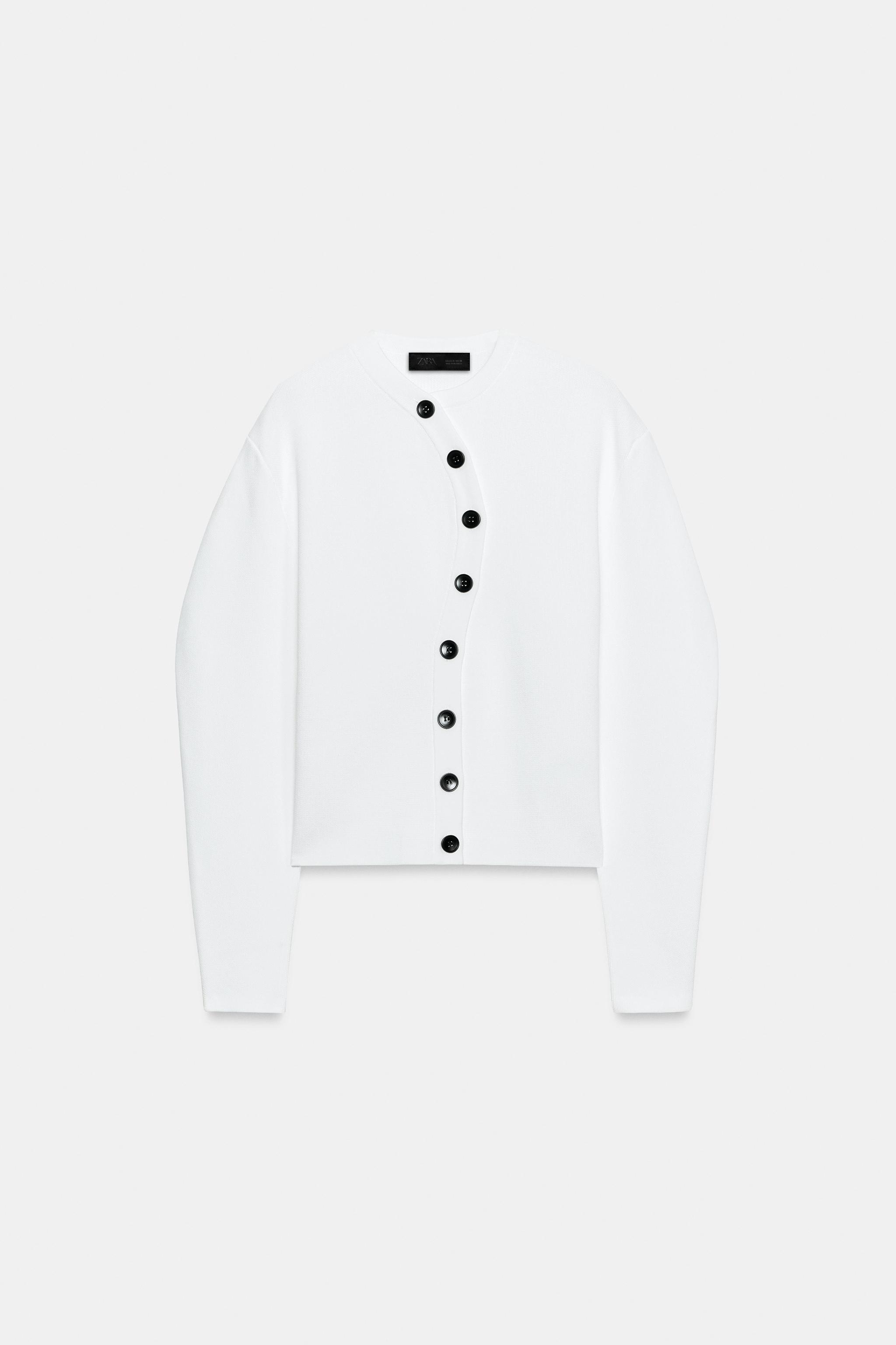 GILET EN MAILLE ASYMÉTRIQUE