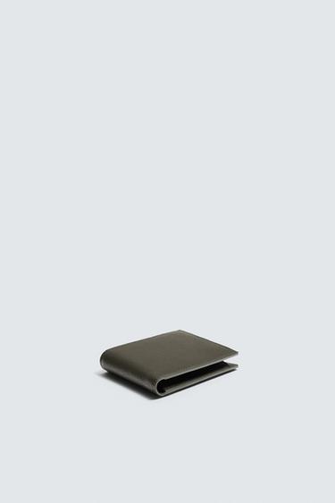 TEXTURED WALLET - Green by Zara - Image 1