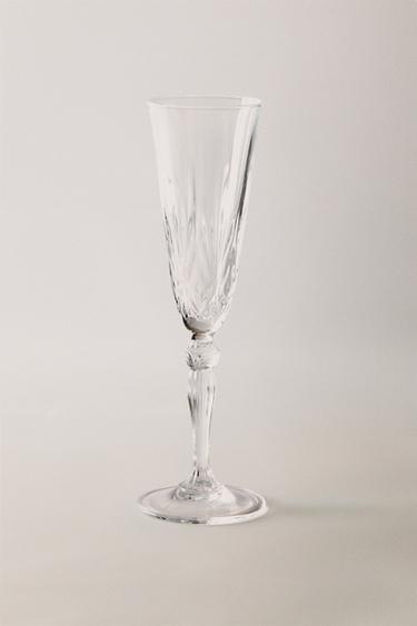 FLÛTE CRISTALLIN TAILLÉE - Transparent de Zara