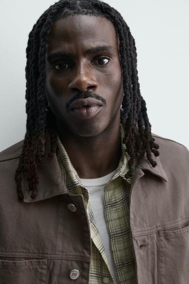 BLOUSON COURT À POCHES - Marron / Taupe de Zara - Image 4