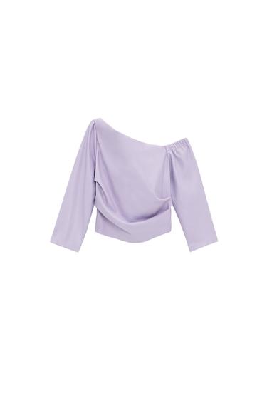 FAUX LEATHER TOP