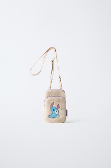 LILO & STITCH © DISNEY CROSSBODY MOBILE PHONE BAG - Ecru White by Zara