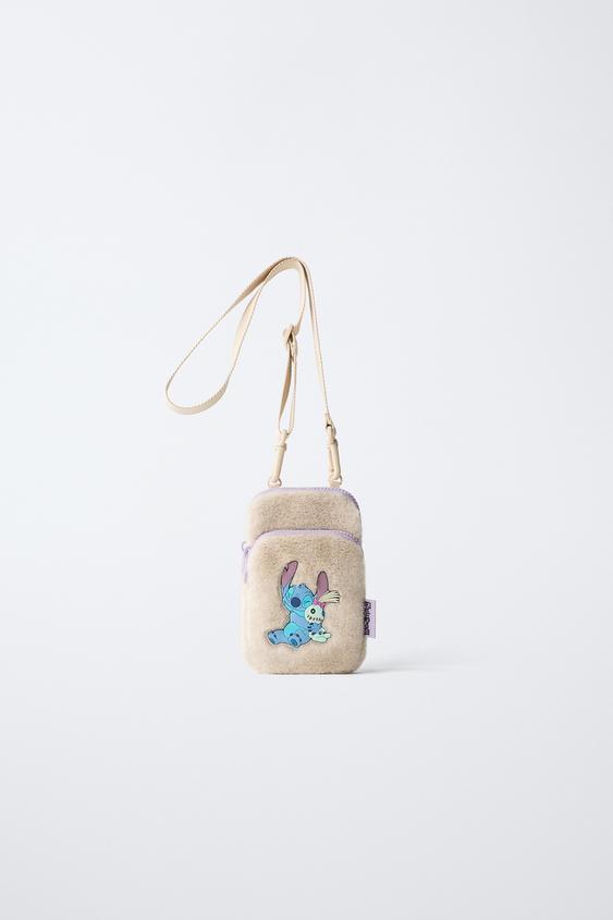 LILO & STITCH © DISNEY CROSSBODY MOBILE PHONE BAG - Ecru White by Zara - Image 0