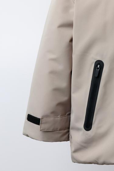 LIGHTWEIGHT WATER-REPELLENT PARKA - Stone by Zara - Image 5