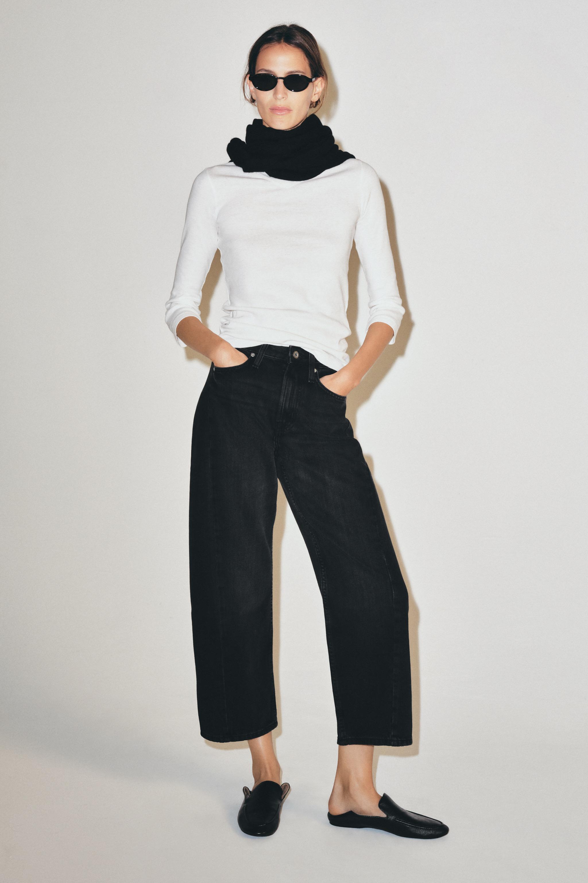 ZW COLLECTION MID-RISE RELAXED ANKLE JEANS