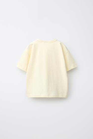 T-SHIRT IMPRIMÉ ANIMAL - Jaune clair de Zara - Image 1