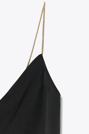 CHAIN STRAP CAMISOLE TOP - Black by Zara - Image 8