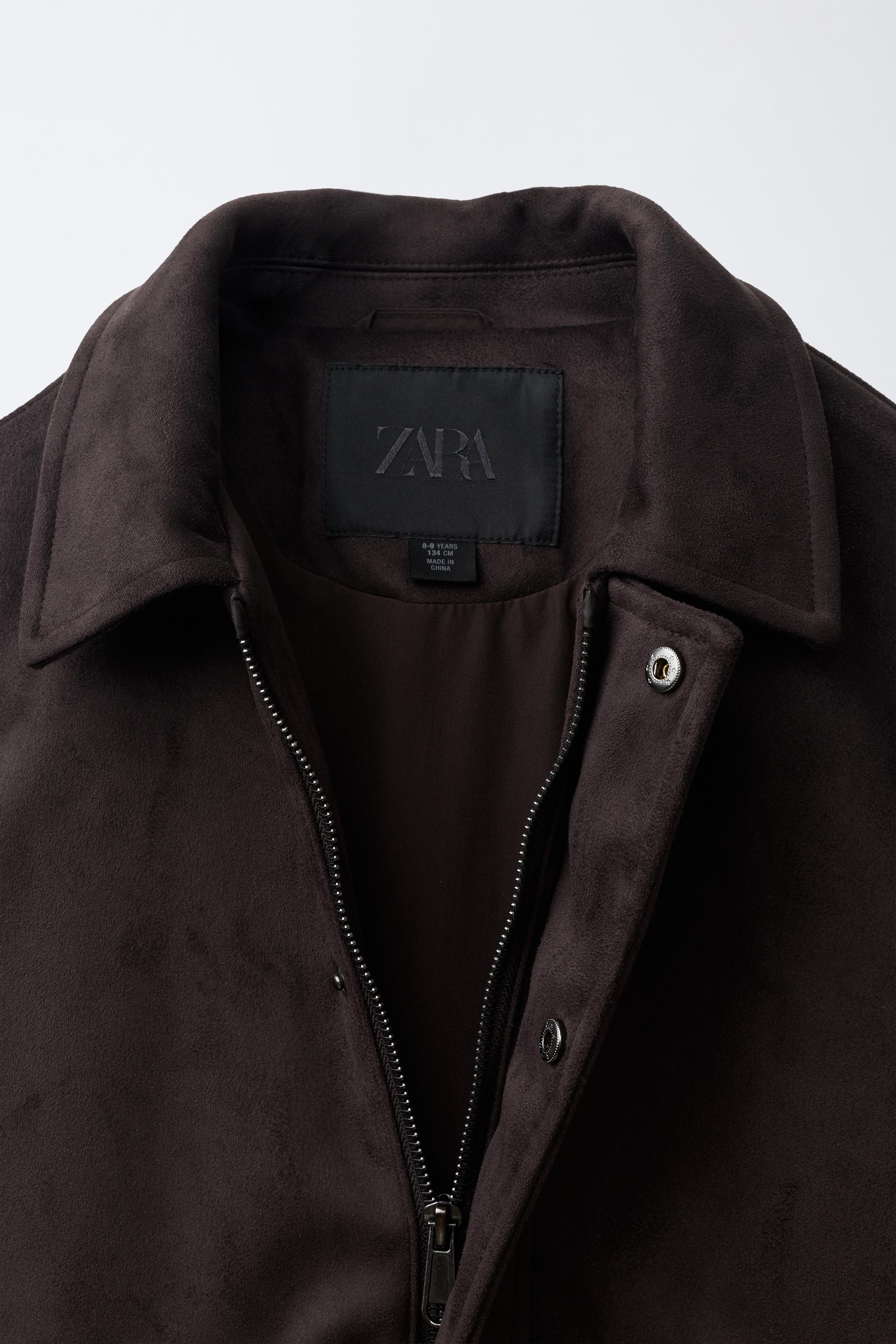BLOUSON BOMBER EFFET DAIM