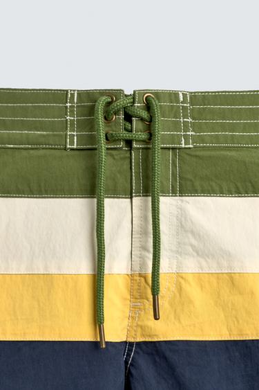 LONG STRIPED SWIMMING TRUNKS - various by Zara - Image 8