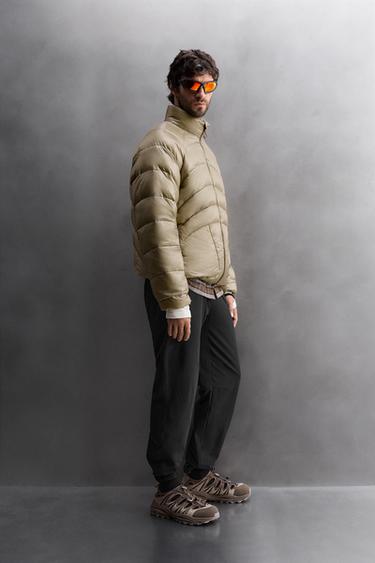 VESTE DOUDOUNE PLIABLE 100 % PLUMES - Marron clair de Zara - Image 3