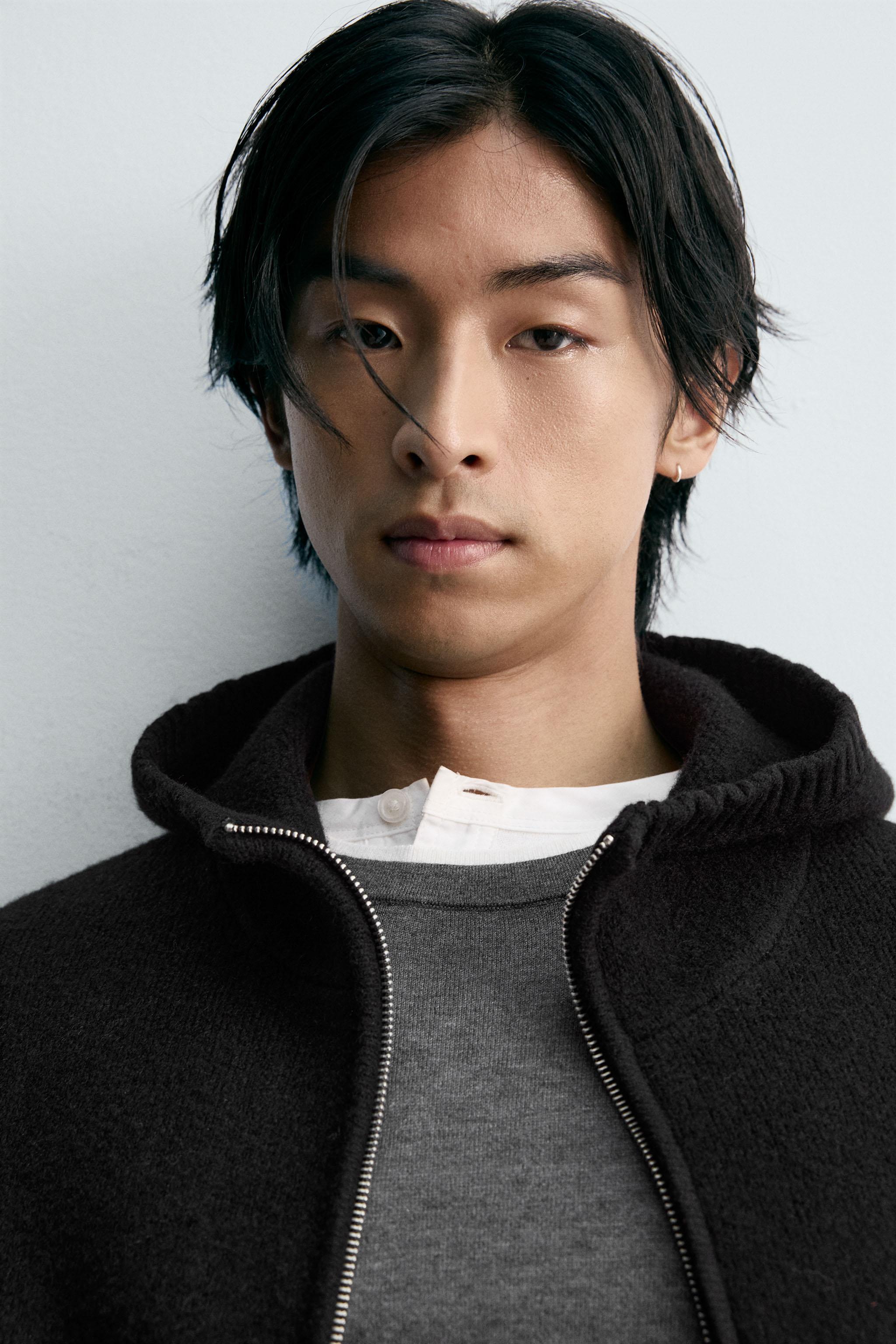 フーデッドニットカーディガン - ブラック | ZARA Japan / 日本