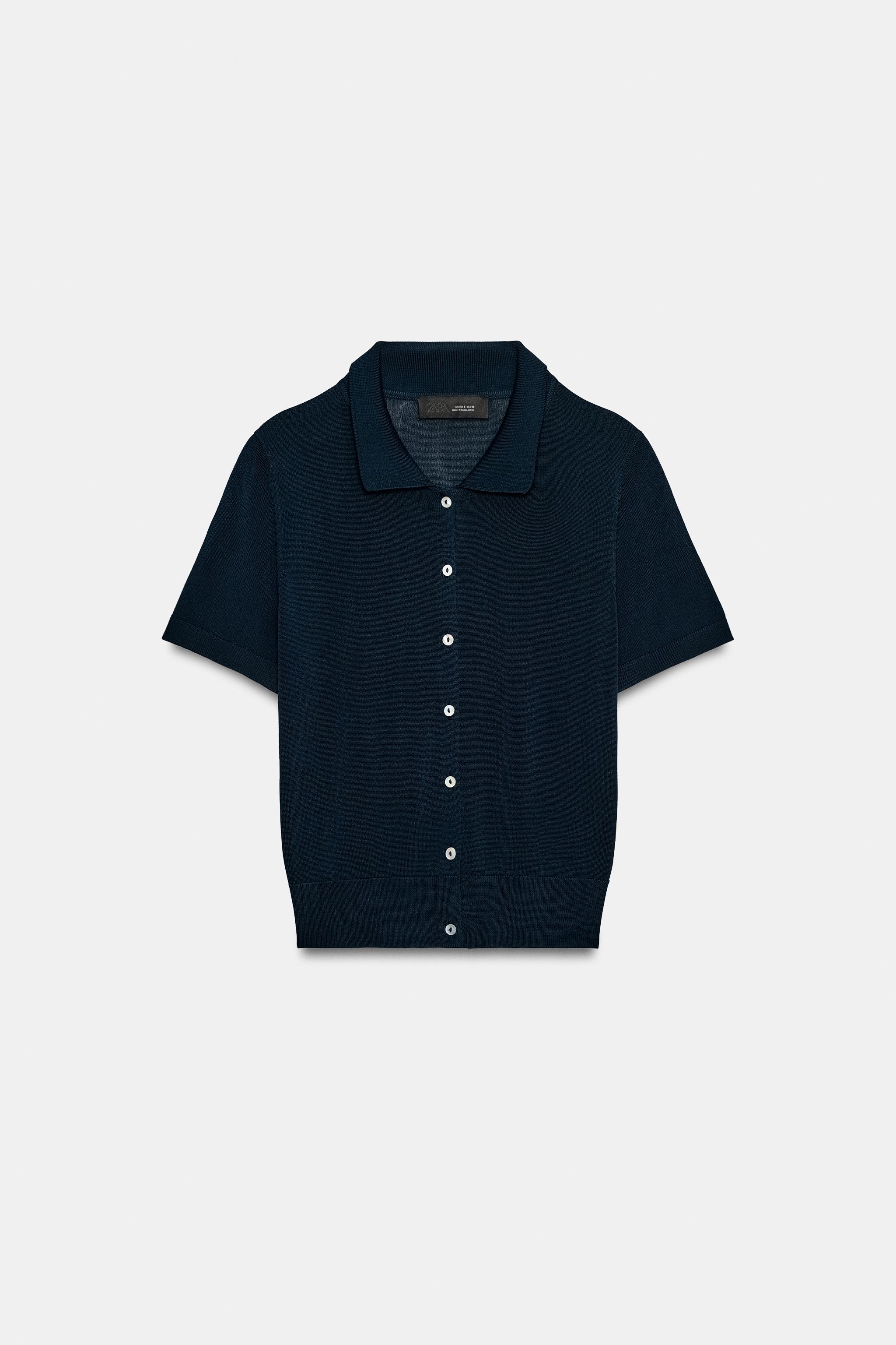 GILET EN MAILLE À MANCHES COURTES