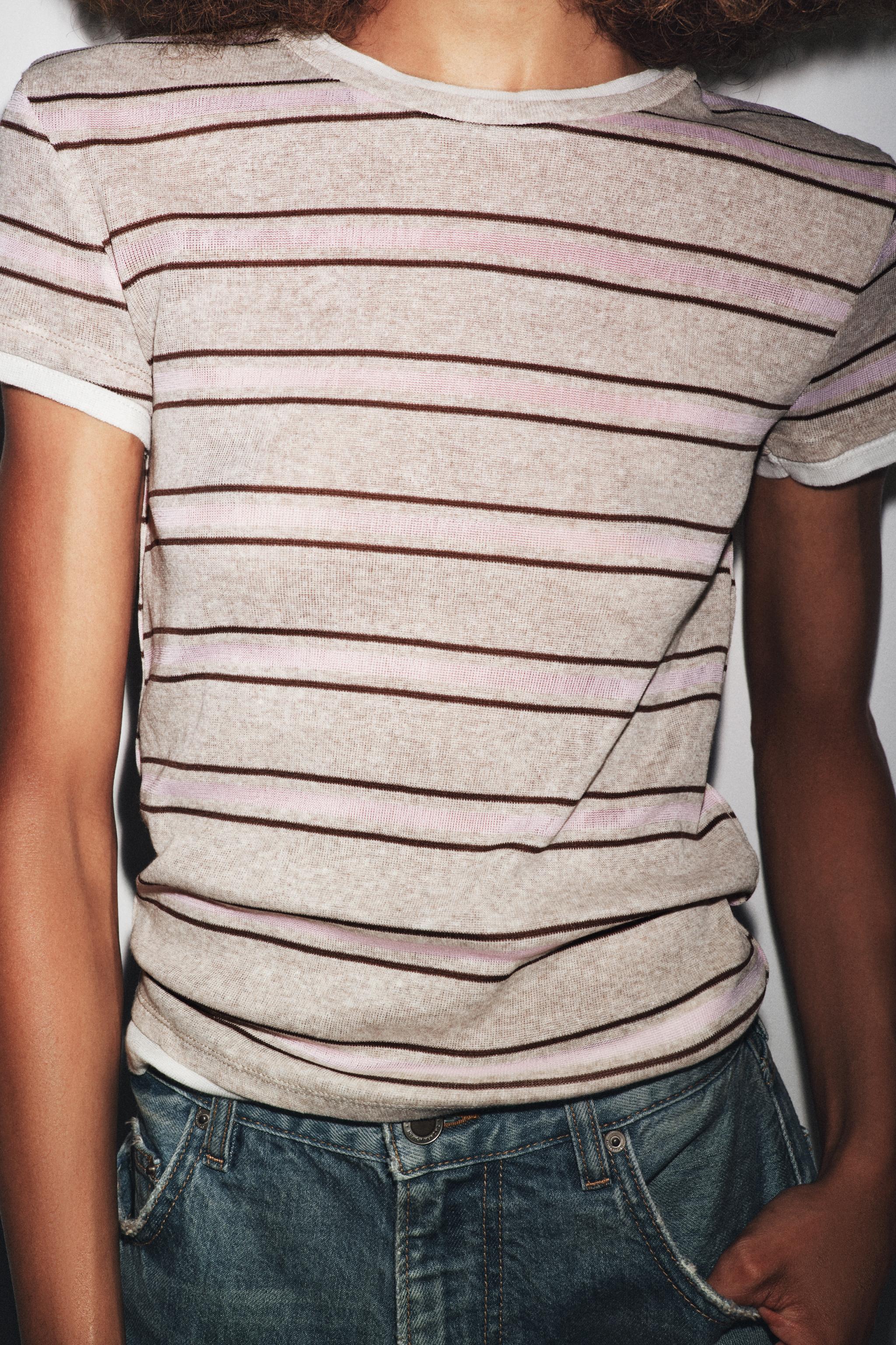 Women's Striped T-shirts | ZARA United States