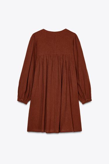 ROBE COURTE BRODÉE - Terracota de Zara - Image 6