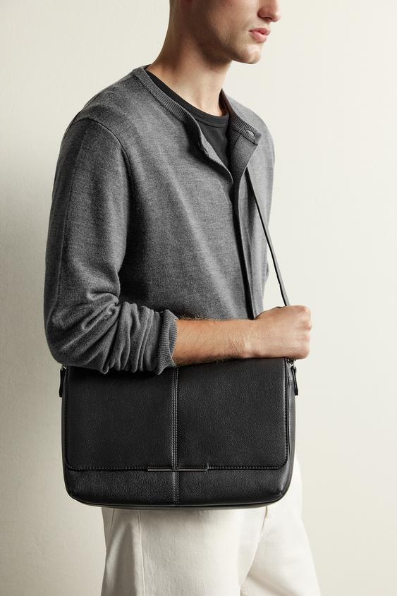 FLAP CROSSBODY BAG - Black by Zara - Image 0