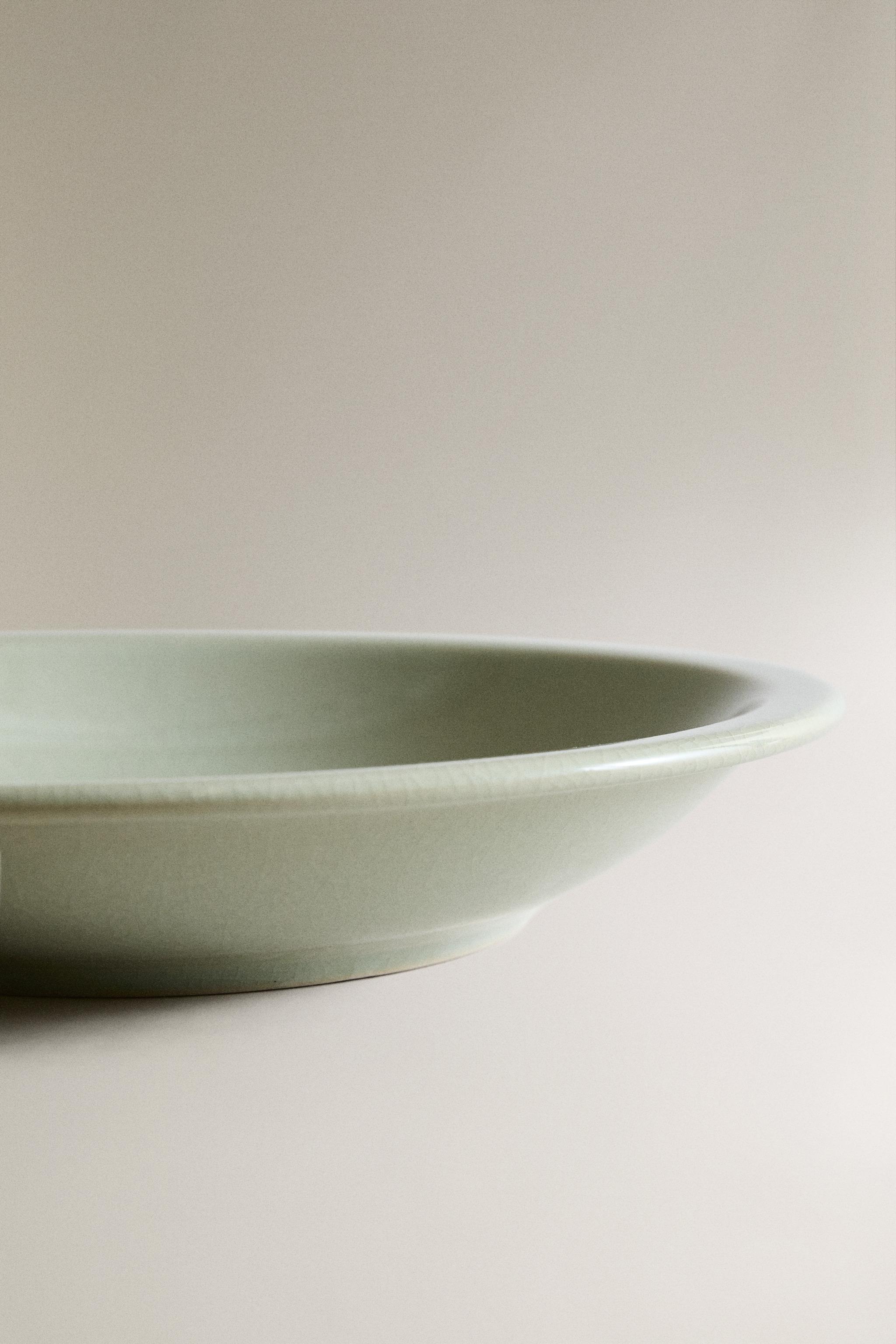 ENAMELLED STONEWARE SOUP PLATE