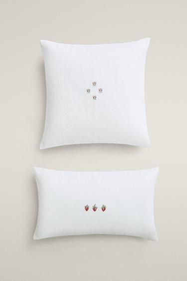 STRAWBERRY CUSHION COVER - Oyster-white by Zara - Image 0