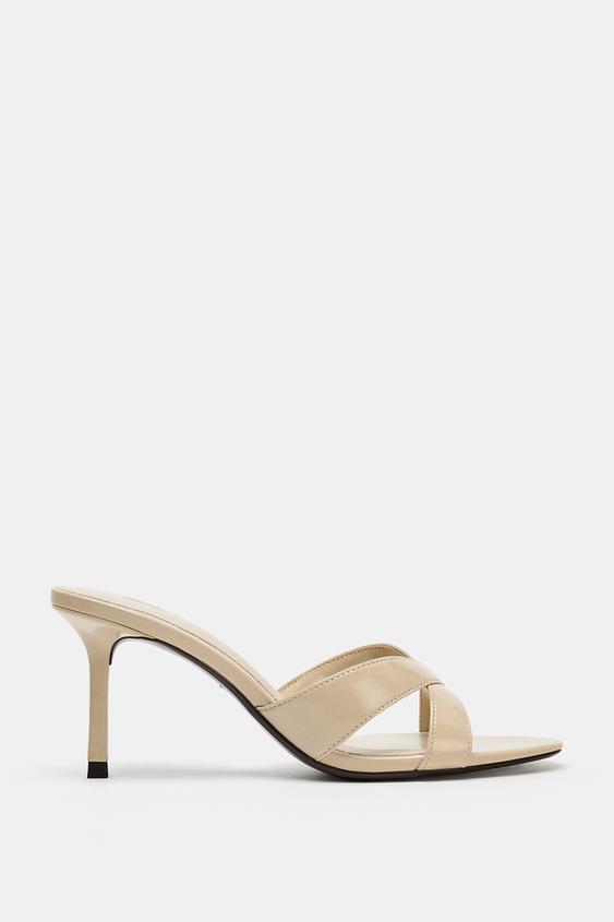 MULES EN CUIR - Beige de Zara - Image 1