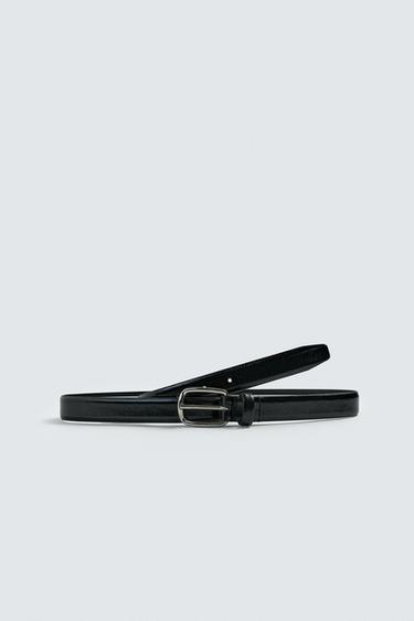 CINTURÓN PIEL AARON LEVINE X ZARA - Negro de Zara