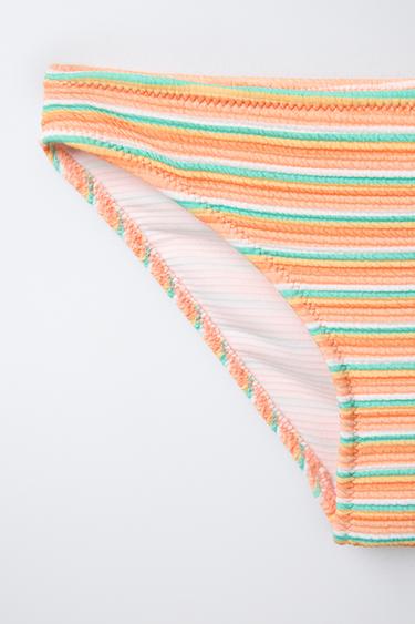 AGES 6-14/ MULTICOLOURED STRIPED BIKINI - Multicoloured by Zara - Image 3