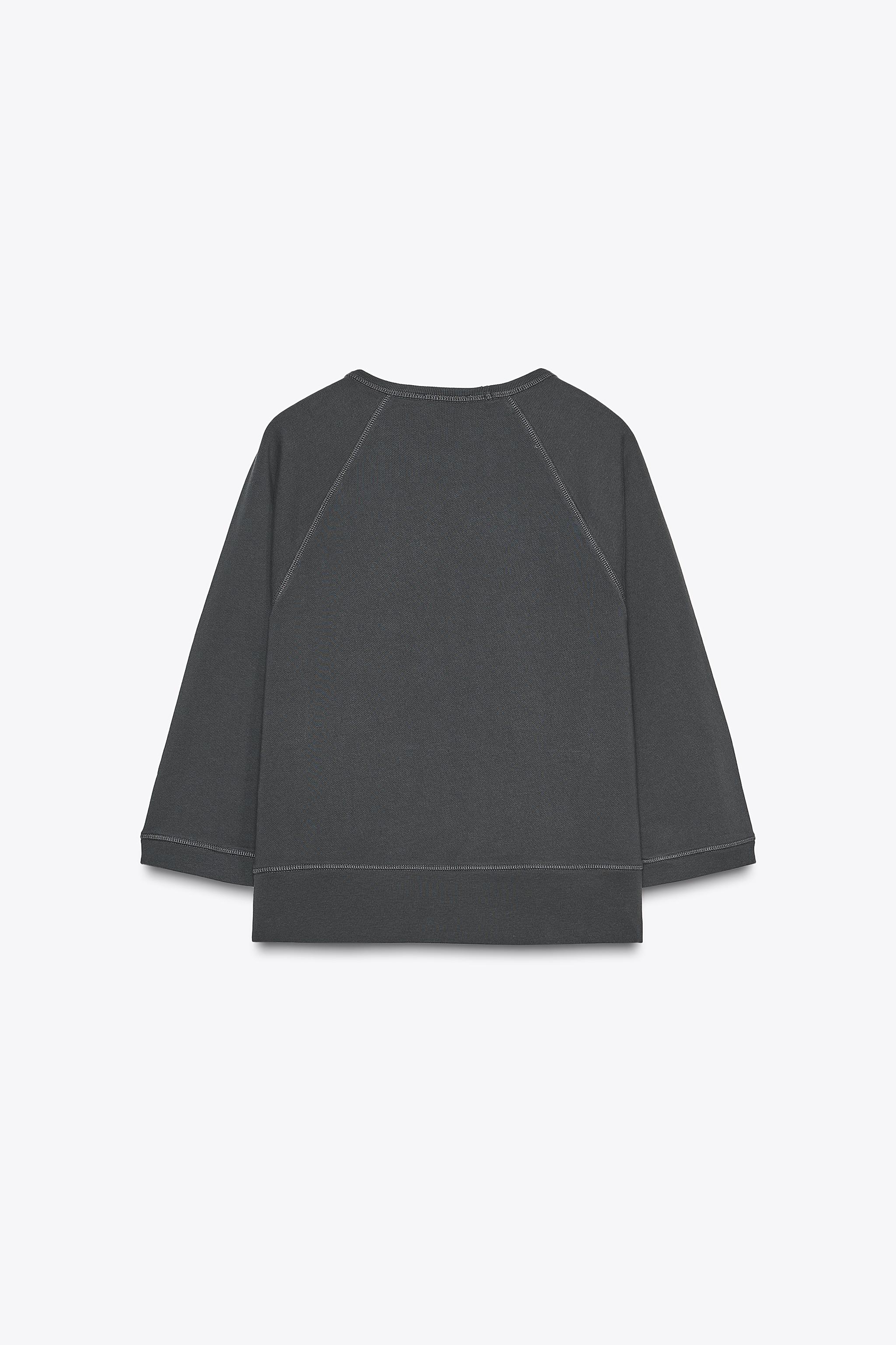 RAGLAN SLEEVE SWEATSHIRT - Dark pink | ZARA United States