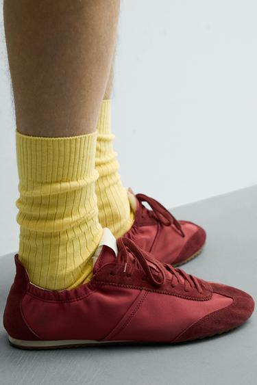RETRO STYLE TRAINERS - Red by Zara - Image 1