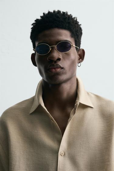 GAFAS DE SOL METÁLICAS - Dorado de Zara