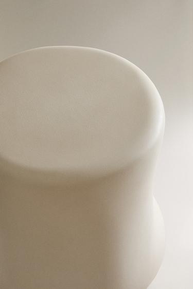 PAPIER-MÂCHÉ SIDE TABLE - Light grey by Zara - Image 2