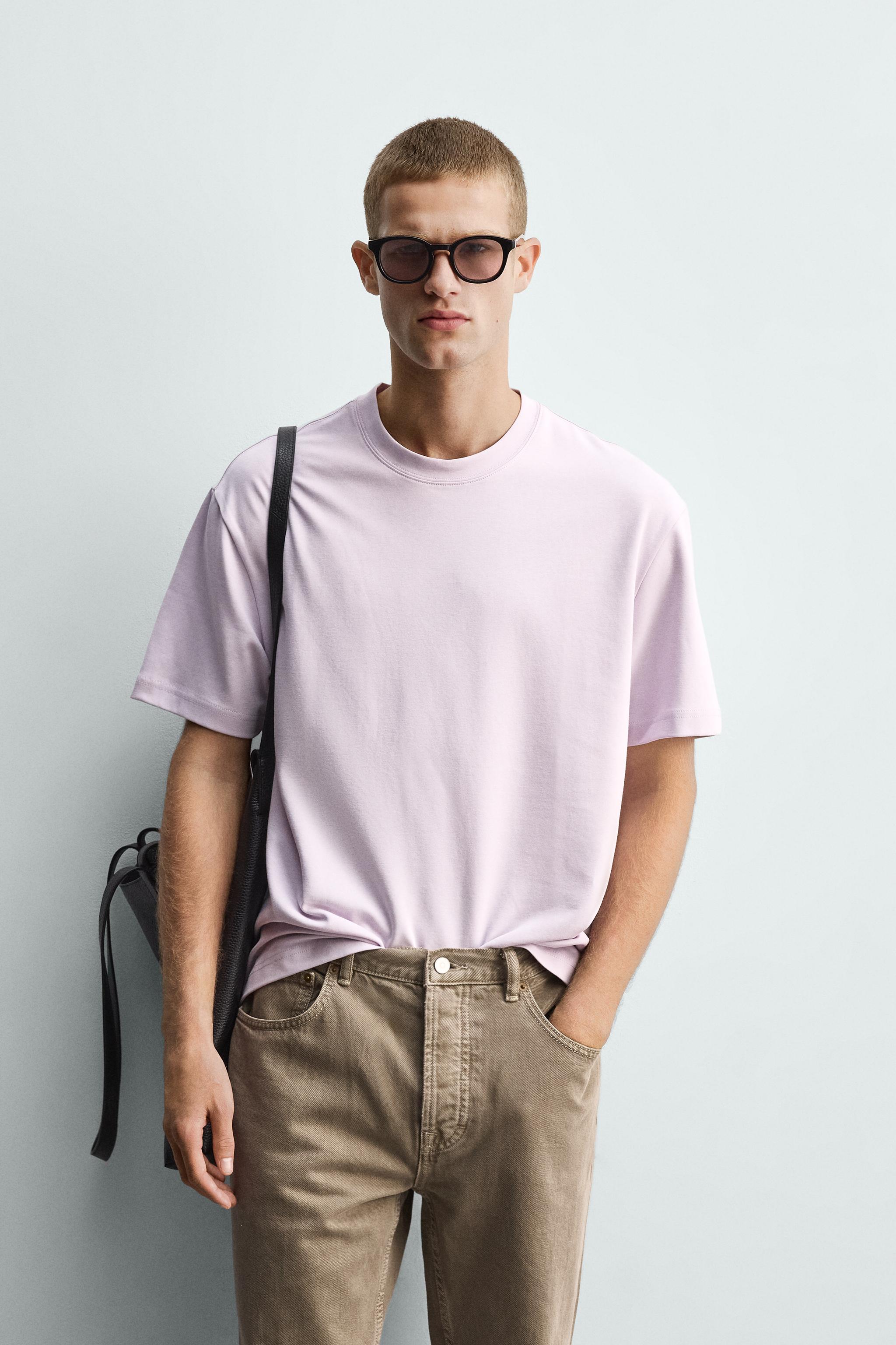 RELAXED FIT INTERLOCK T-SHIRT /04 - White | ZARA United States