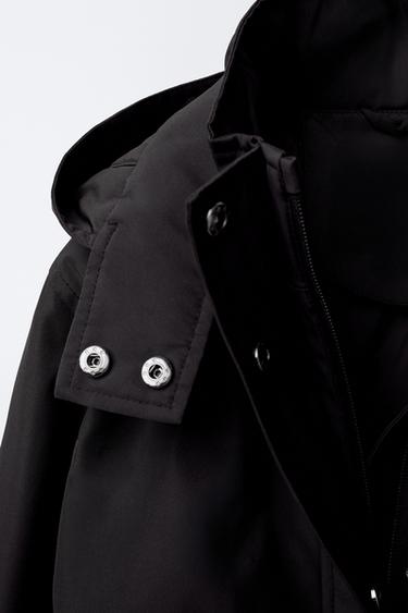 PARKA REMBOURRÉE - Noir de Zara - Image 2