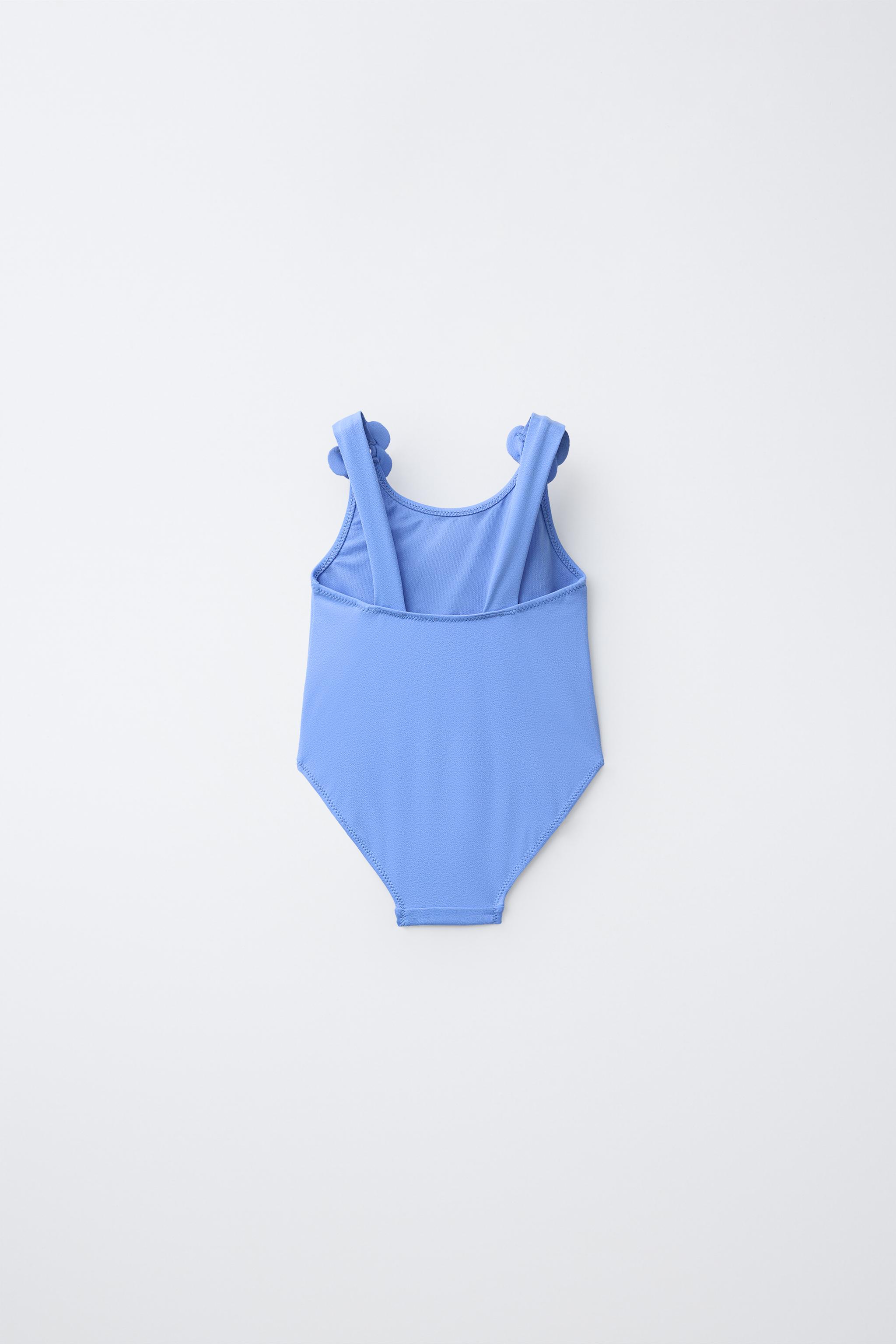 2-6 YEARS/ 3D FLOWER TEXTURED SWIMSUIT