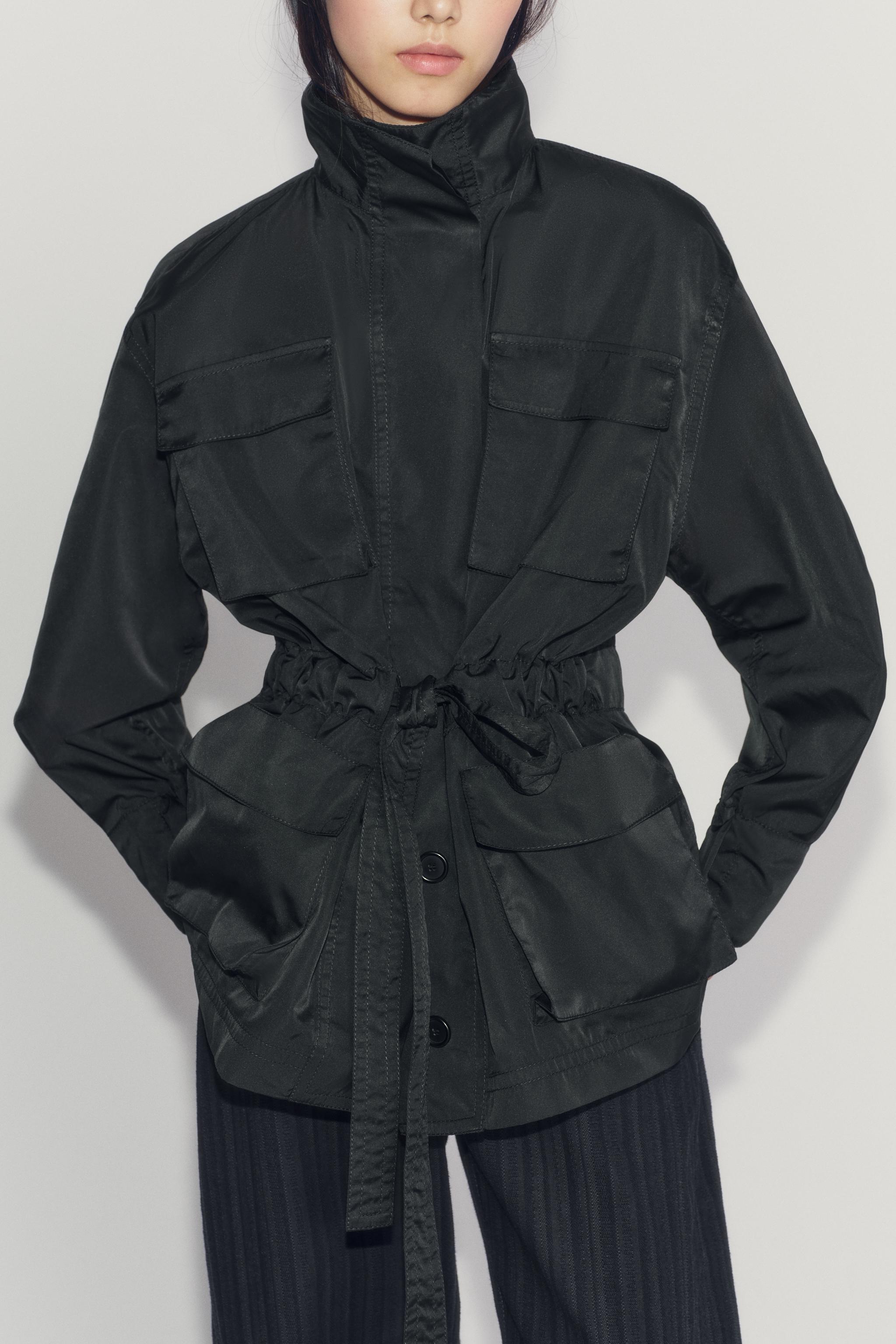 Zara ZW COLLECTION KEMERLİ CEKET görsel 4