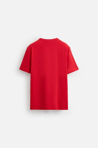 WAVE GRAPHIC T-SHIRT - Red by Zara