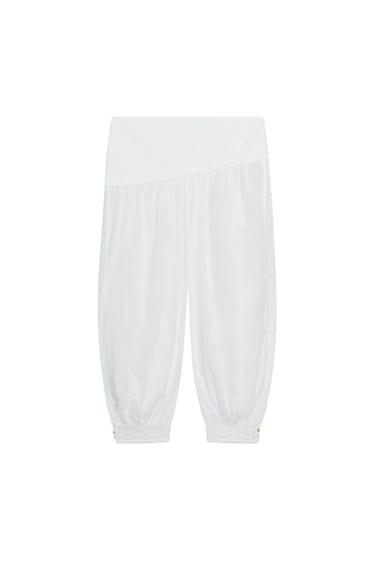 PANTALÓN BOMBACHO BORDADOS ZW COLLECTION - Crudo de Zara