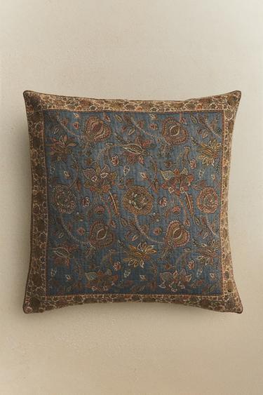 JACQUARD CUSHION COVER - Blue by Zara
