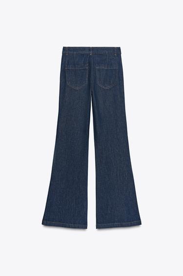 Z1975 FLARE SEAM TROUSERS - Indigo by Zara - Image 6