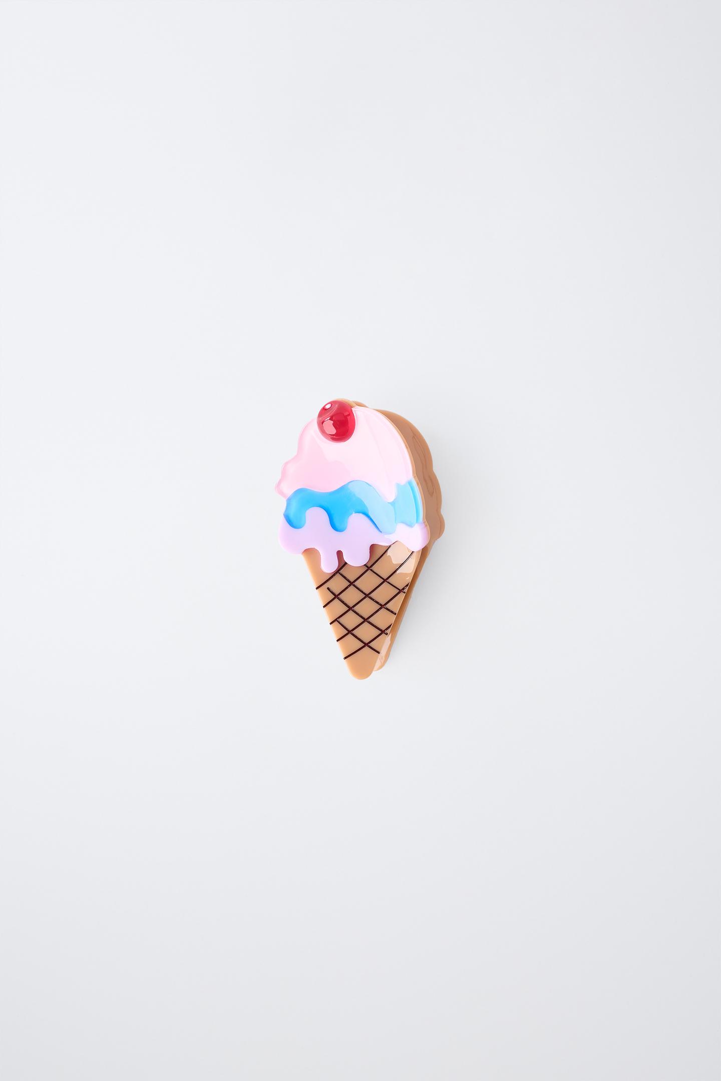 Детские аксессуары для волос Zara Ice Cream-Shaped Hair Clip, цвет: Разноцветный — фото 1