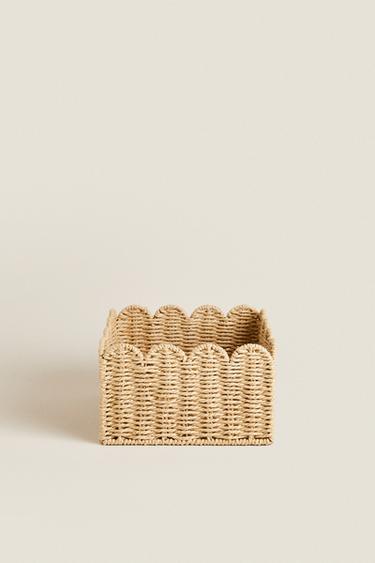 SCALLOPED BASKET - Light beige by Zara - Image 4