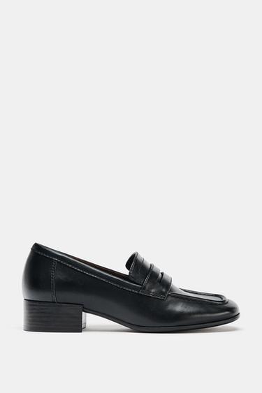 HEELED LOAFERS - Black by Zara