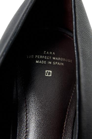 CHAUSSURES À TALONS EN CUIR ÉDITION LIMITÉE - Noir de Zara - Image 5