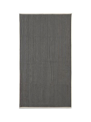 Zara Striped cotton towel - Navy blue